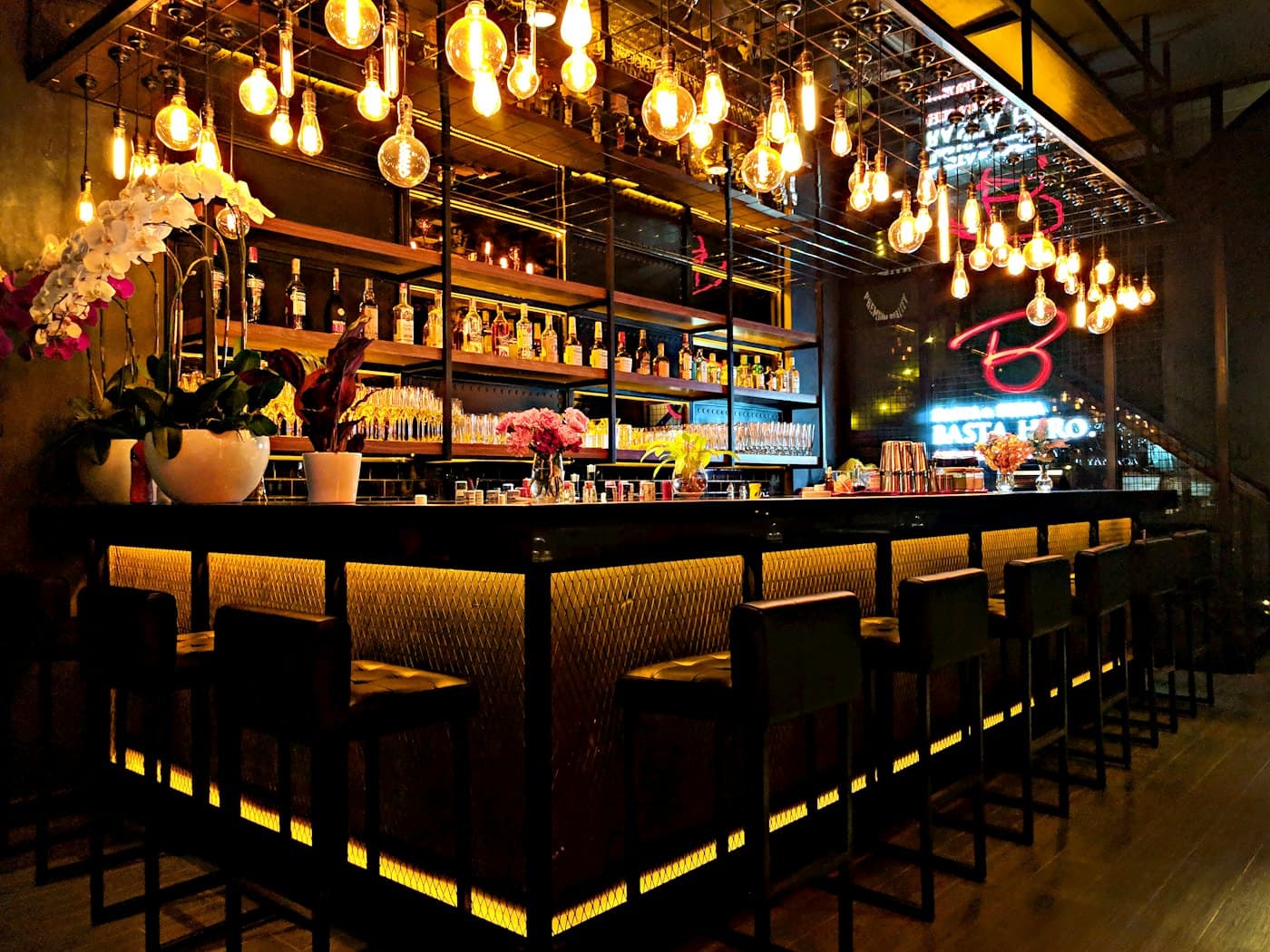The dining room at Wine Time